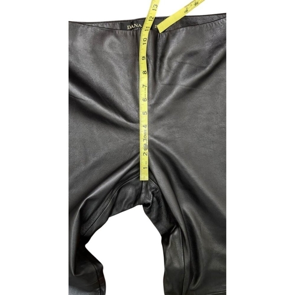 Dana Buchman Black Soft Leather Pants Size 16 - Picture 12 of 15